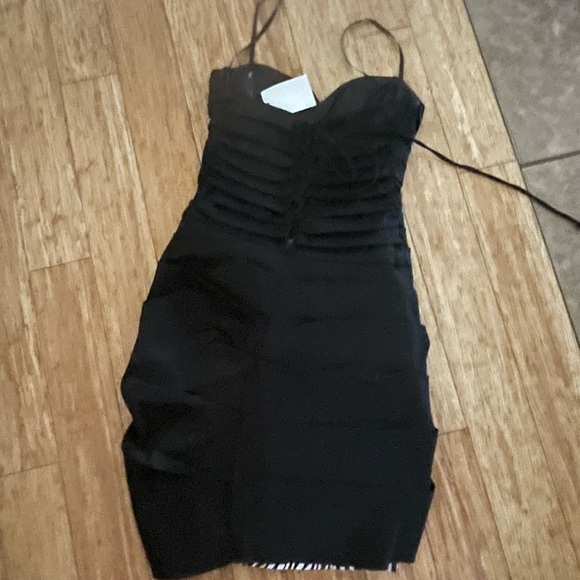 Formal dress. Black/Zebra size 2 - Picture 3 of 5